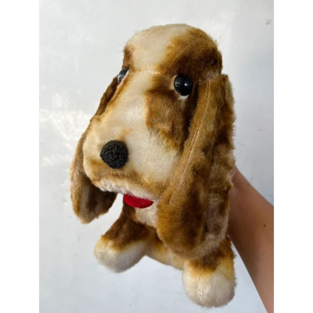 Vintage 60s basset hound plush